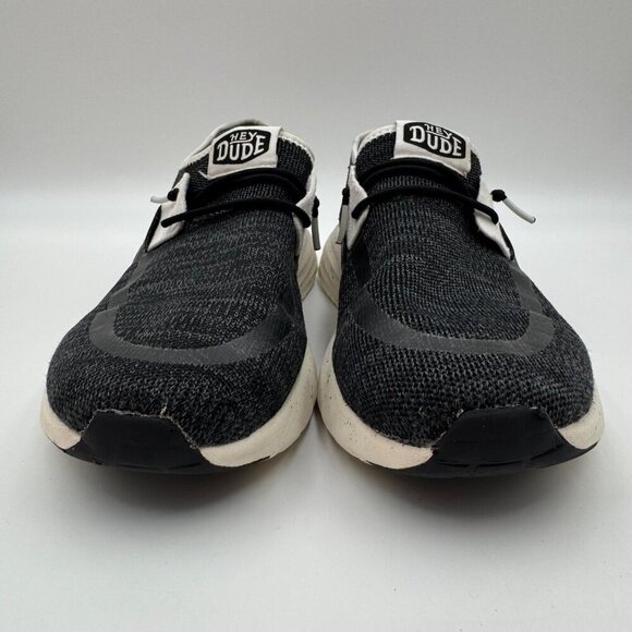 Hey Dude Sirocco Sport Mode Slip-On Black Mens Casual Shoes Size 11 - Picture 2 of 9